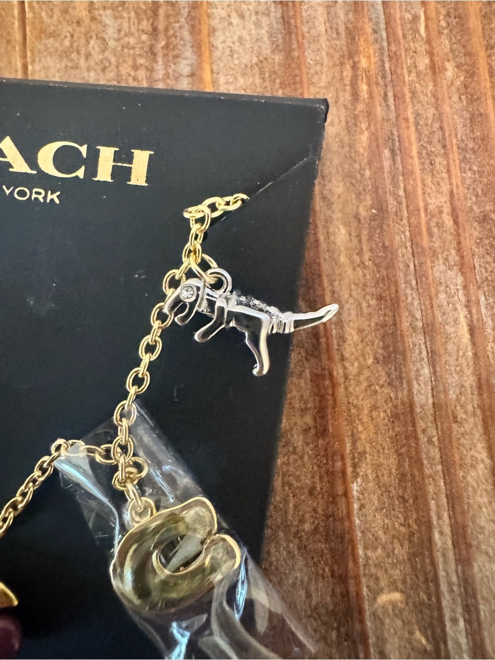 Coach Cherry Butterfly Charm Bracelet NWOT - Picture 5 of 12